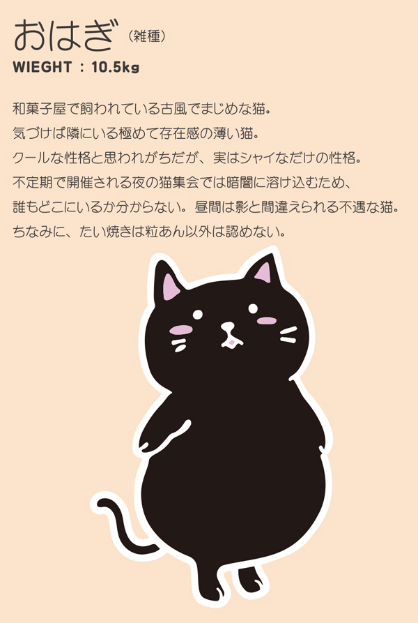 ぽちゃ猫シリーズ | 頑張らないバドミントン研究会