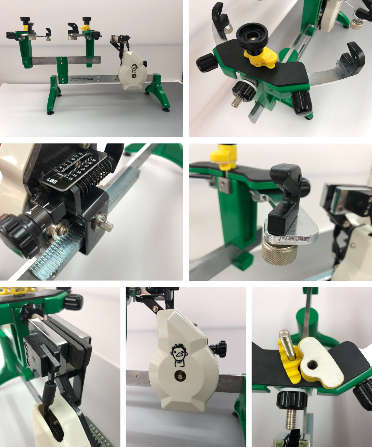ガット張り機　低価格でも充実した付属品一本張りＤＶＤ付き　業界最安値