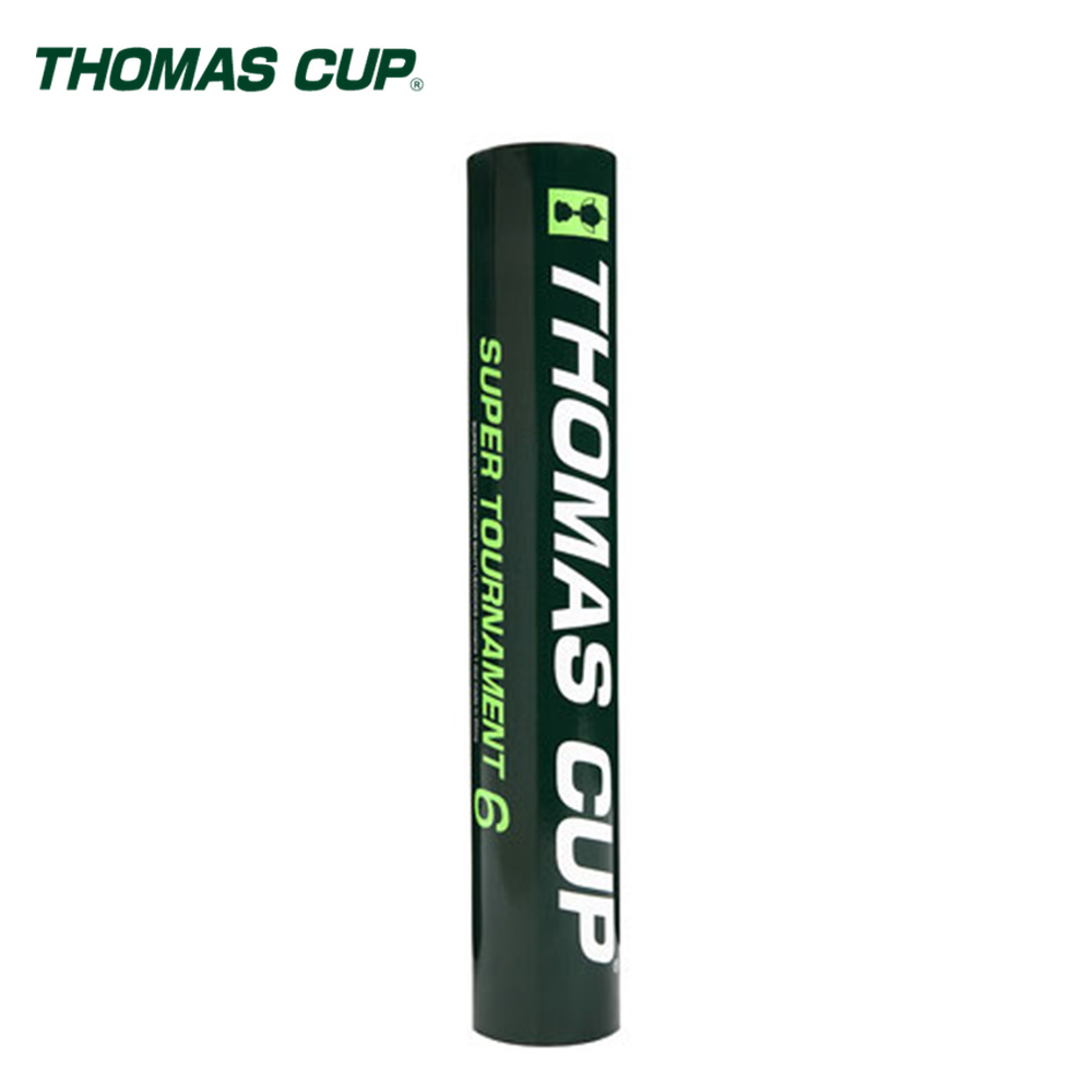 【thomascup】バドミントンシャトルコック st-6 スーパートーナメント (1ダース) 