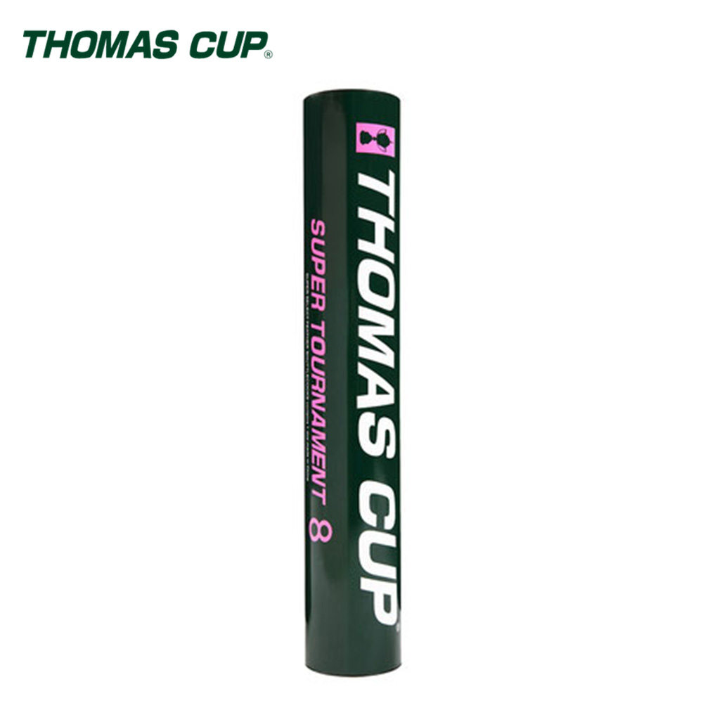 【thomascup】バドミントンシャトルコック st-8 スーパートーナメント (1ダース) 