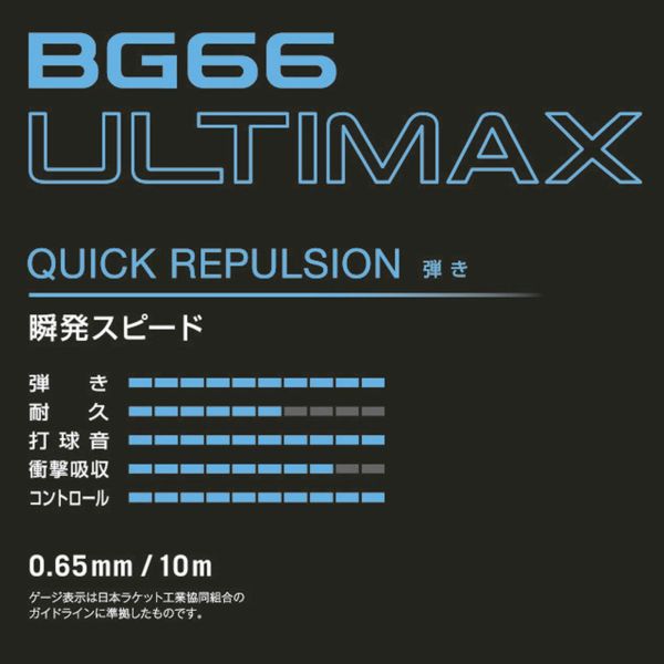 バドミントンガット BG66アルティマックス 100mロール 【YONEX