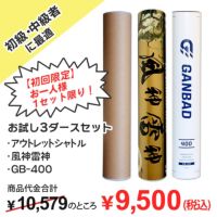 【初回限定】オリジナルシャトル 初級・中級者に最適お試し3ダースセット！ 