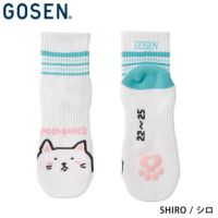 ゴーセン ぽちゃ猫 ウィメンズ ハーフソックス NSH03 GOSEN 2022pocha