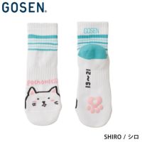 ゴーセン ぽちゃ猫 ジュニア ハーフソックス NSH04 GOSEN 2023pocha