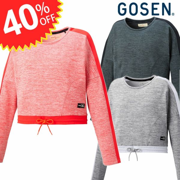 40%OFF】GOSEN レディース裏起毛ストレッチトレーナー ゴーセン 20FW