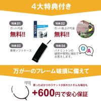 着後レビューでプレゼント！ 【送料無料】【買取保証付】オリジナルバドミントンラケットComfort Nano 3000