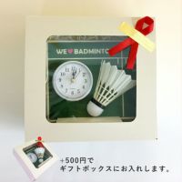 シャトルクロック バドミントン アクセサリー バドミントングッズ ギフト　プレゼント clock