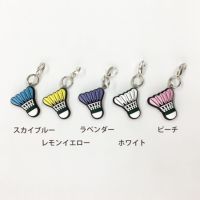 シャトルファスナーチャーム バドミントン アクセサリー バドミントングッズ マスクチャーム プレゼント　