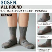 ゴーセン 高機能ソックス 先丸タイプ レディース 22～25cm F1901 GOSEN 2022goss