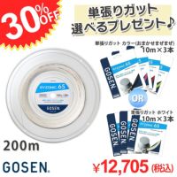 BSRY652 RYZONIC 65 ライゾニック65　ロールガット バドミントン　200m　ゴーセン　GOSEN