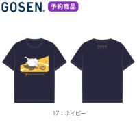 【予約販売】GOSEN ぽちゃ猫バドミントンTシャツ ユニ  ゴーセン NPT57