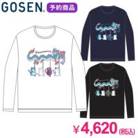 【予約販売】GOSEN ぽちゃ猫ロングスリーブTシャツ ユニ  ゴーセン NPT58