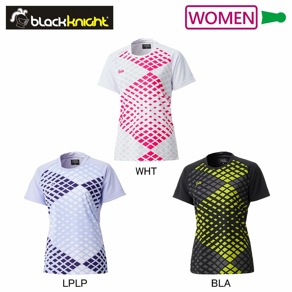 black knight ゲームウェア ブラックナイト レディース T-4555L バドミントン 2024bkss