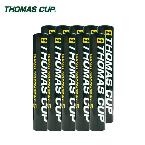 【トマスカップ(THOMASCUP)】バドミントンシャトルコック シャトル 1ダース スーパートーナメント5 SUPER TOURNAMENT 5 ST-5