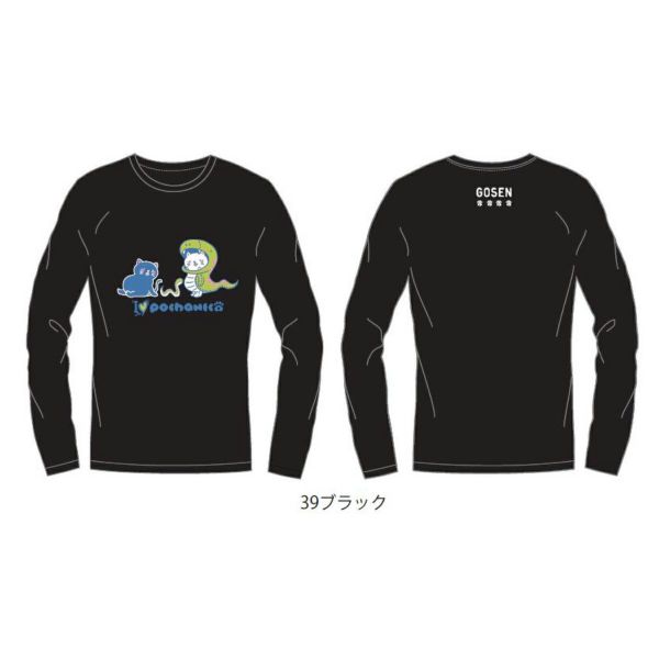 【予約販売】GOSEN ぽちゃ猫干支ロングスリーブTシャツ ユニ ゴーセン NPT64