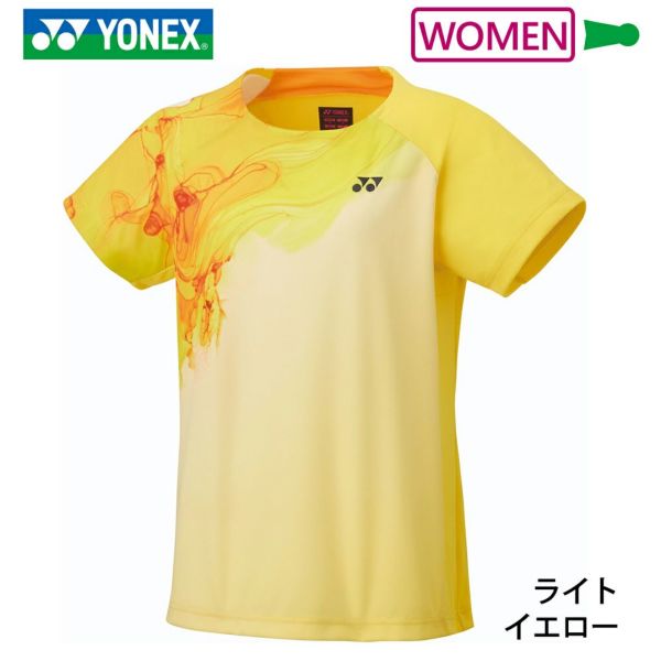 YONEX バドミントンゲームシャツ イエローストライプ ユニM ウィメンズ ゲームシャツ 20817 ヨネックス | 頑張らない