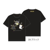 【予約販売】GOSEN ぽちゃ猫 バドミントンTシャツ ユニ  ゴーセン NPT66